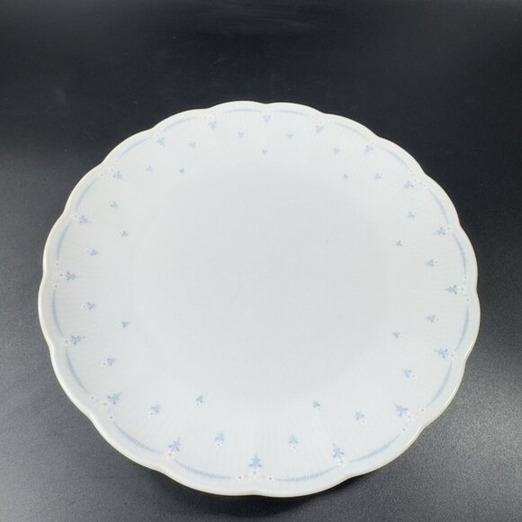 Seltmann Weiden Fine Porcelain Dish Plate Set 3 W Germany White Blue Flowers VTG - Picture 11 of 12